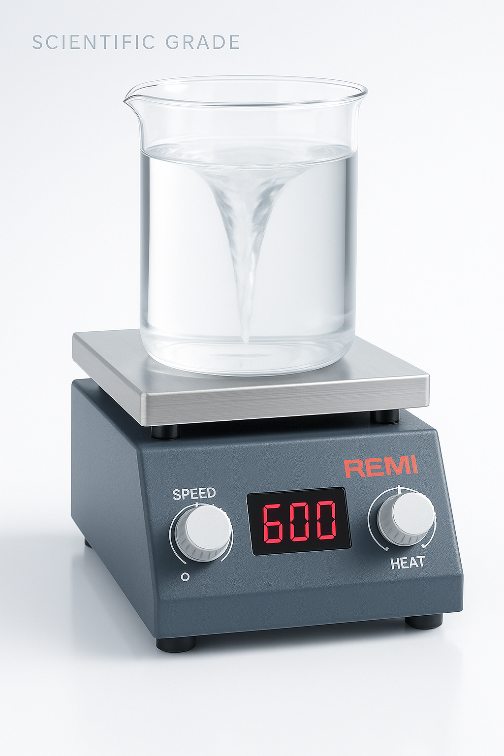 REMI 2-MLH Magnetic Stirrer with Hotplate – 2 Litre, Digital Speed Display