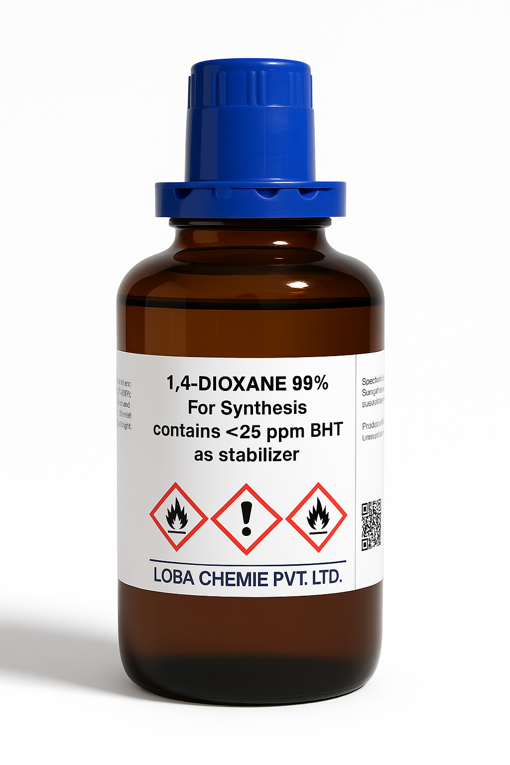 Loba | 1,4-Dioxane 99% – LR Grade (Stabilized with ≤25 ppm BHT) | 123-91-1