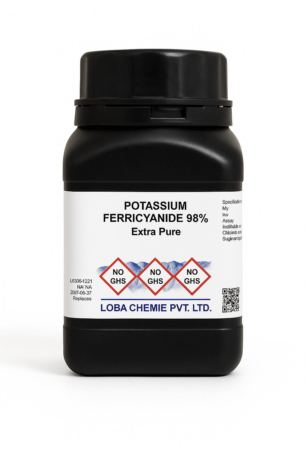 Loba – Potassium Ferricyanide 98% Extra Pure | CAS 13746-66-2 | Red Prussiate of Potash
