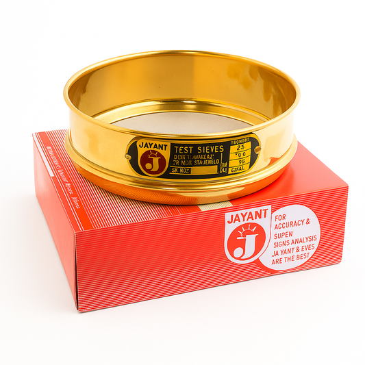 Jayant Brass Test Sieve-8 Inch Dia. | ASTM Certified | BSS Certified | Premium Laboratory Grade