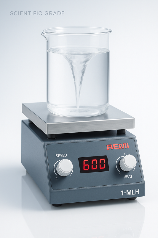 REMI 1-MLH Magnetic Stirrer with Hotplate – Digital Speed Indicator