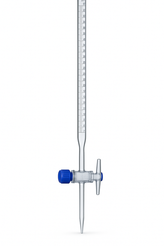 Borosil Burette with PTFE Stopcock – Class B- 50ml - Cat no. - 2130