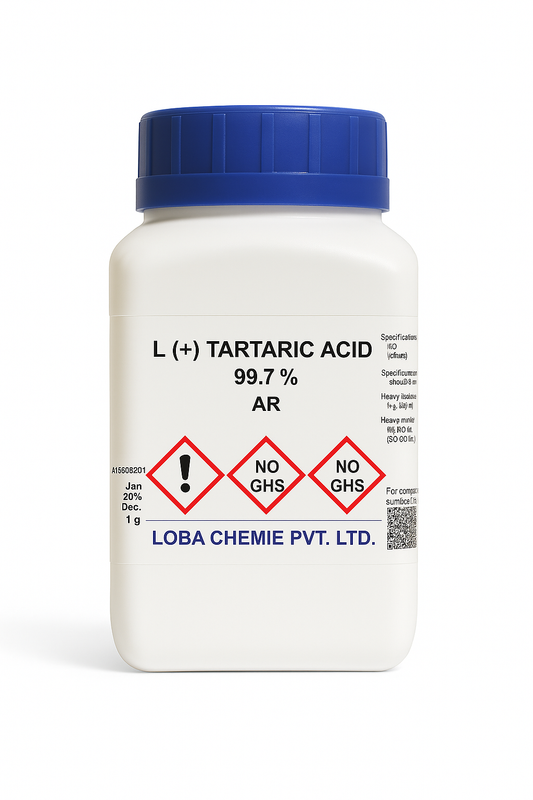 Loba | L (+) Tartaric Acid | CAS 87-69-4 | 2,3-Dihydroxybutanedioic Acid