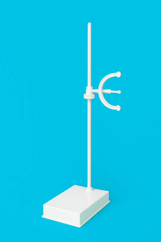 Polylab Burette Stand | Retort Stand | 225 mm x 150 mm Base| Durable Plastic Base | Laboratory Equipment