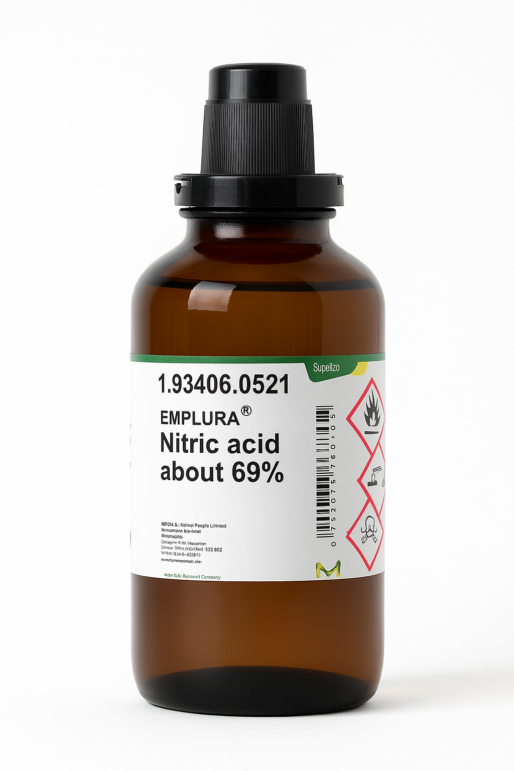 Merck | Nitric Acid ~69% | CAS 7697-37-2 | Emplura